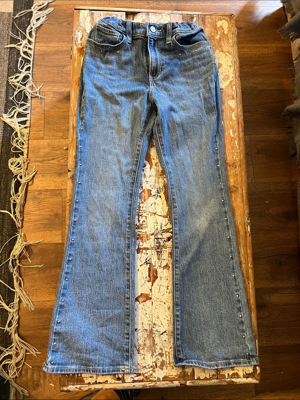 Old Navy Girls' Blue Denim Jeans with Stud Accents